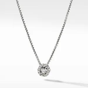 Petite Infinity Pendant Necklace with Diamonds