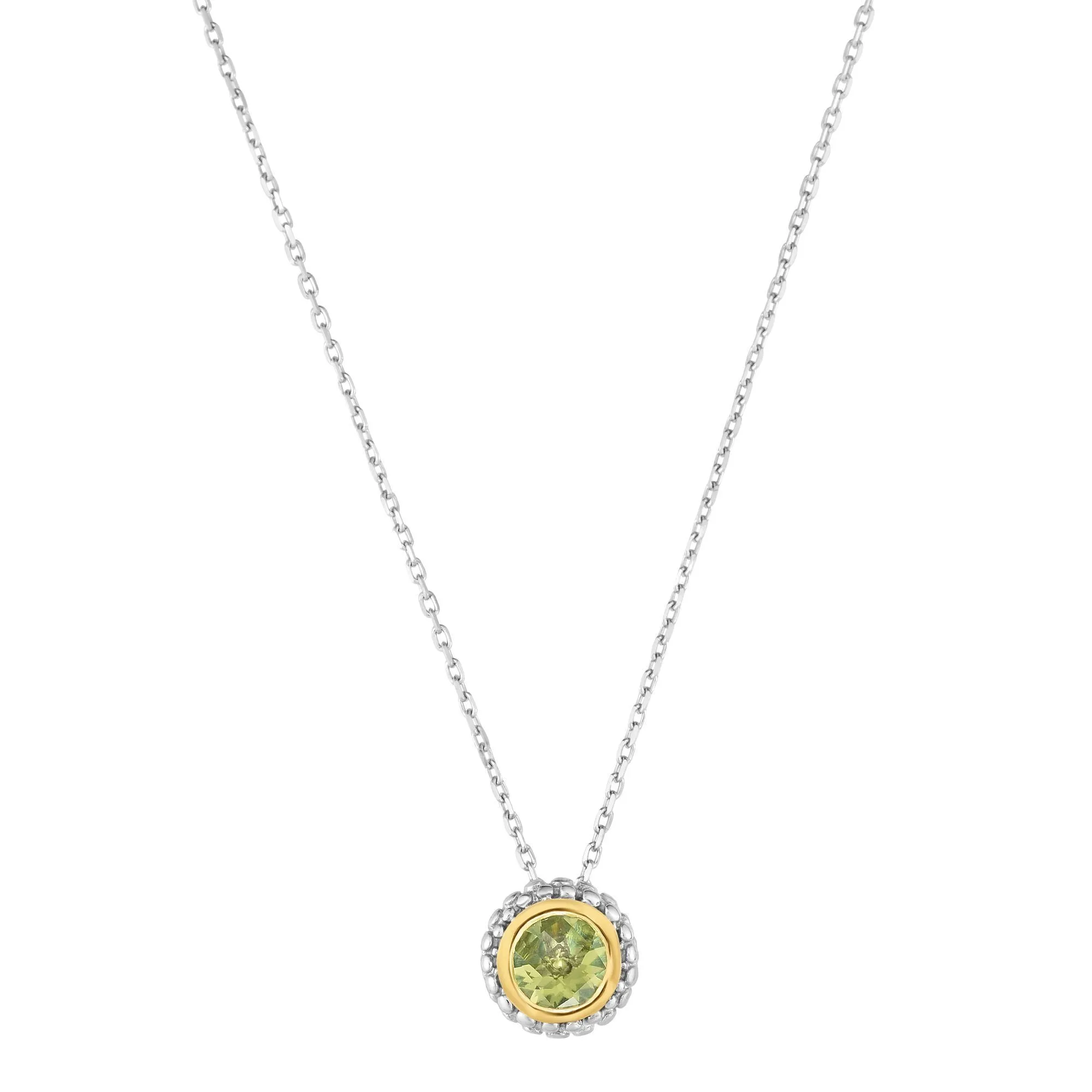 Phillip Gavriel Sterling/18K Peridot Pendant