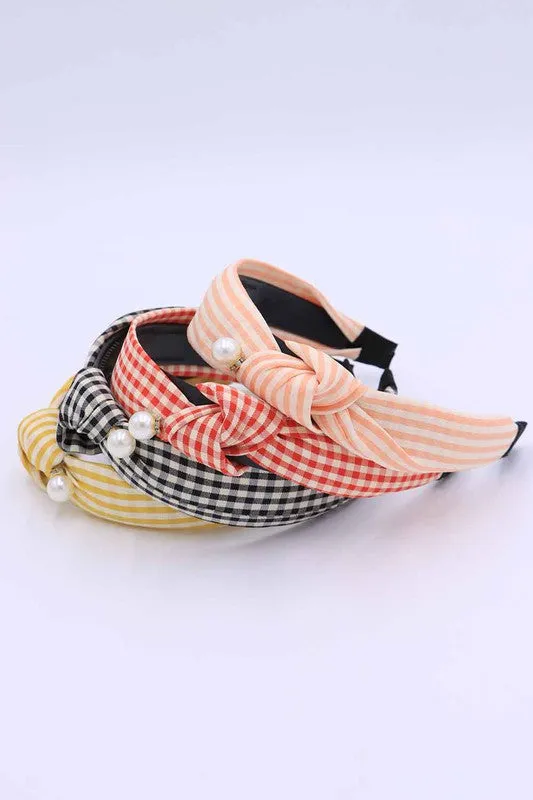 PICNIC PLAID HEADBAND