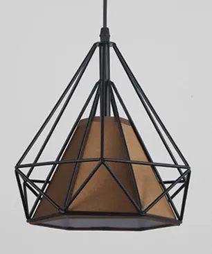 Pieter Metal Caged Pyramid Shaped Pendant Light