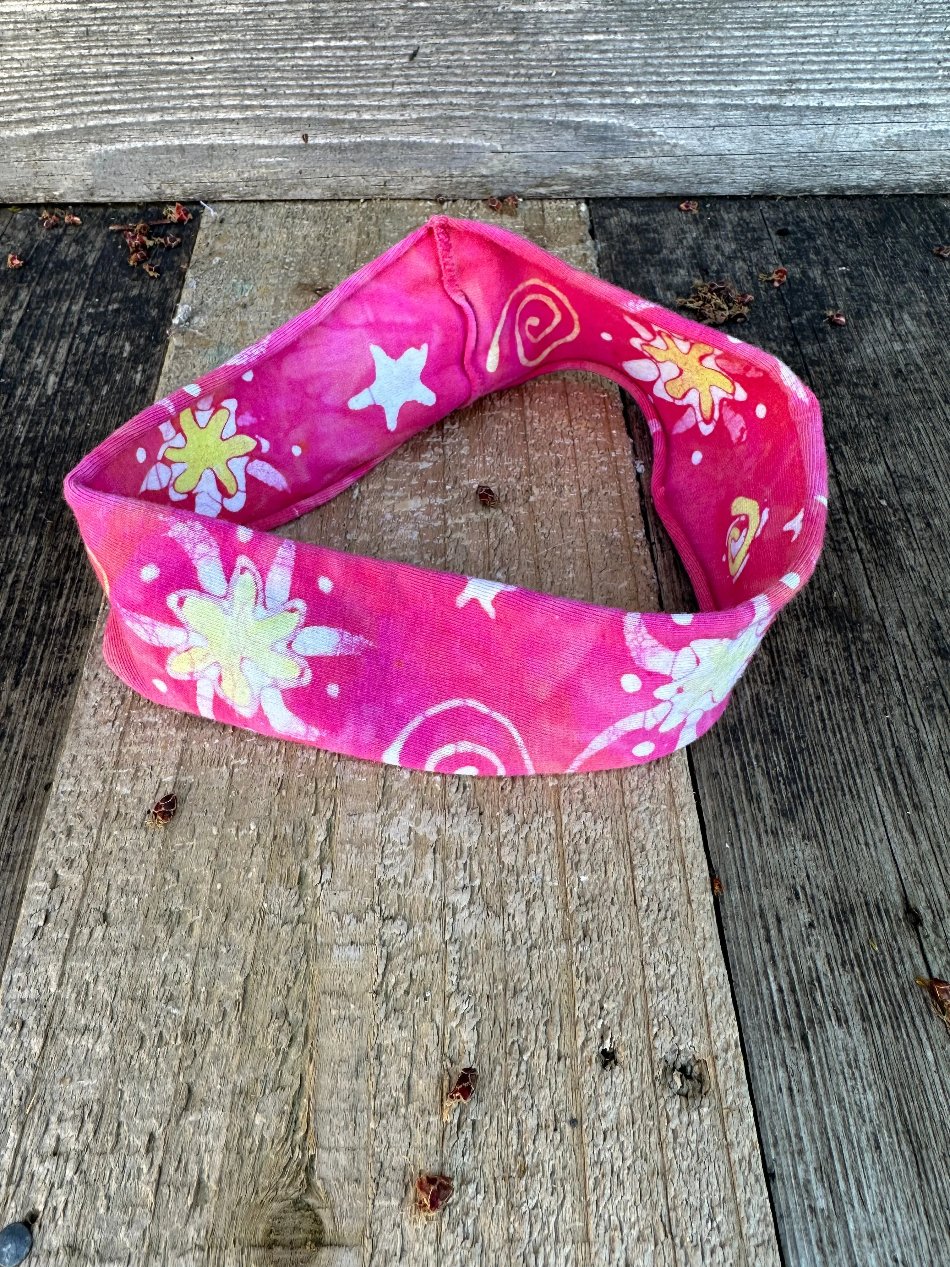 Pink Lemonade Handmade Headband - Authentic Batik