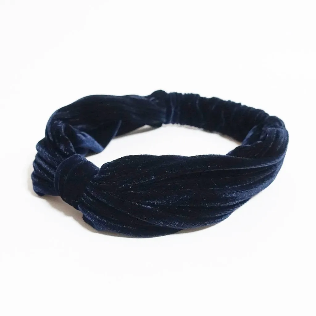 Pleated Velvet Hair Turban elastic Fashion Headband Women Hair Accessories