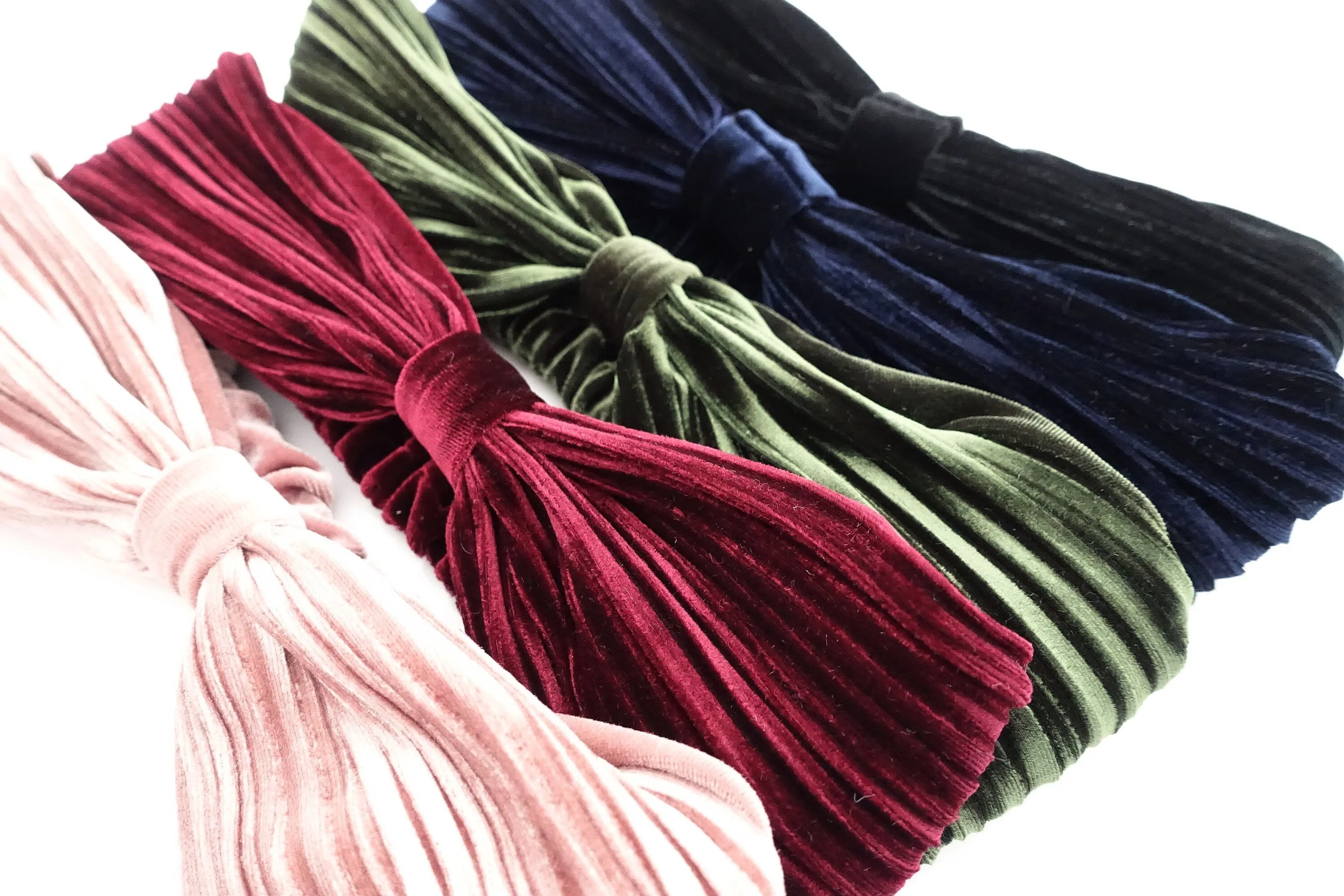 Pleated Velvet Hair Turban elastic Fashion Headband Women Hair Accessories