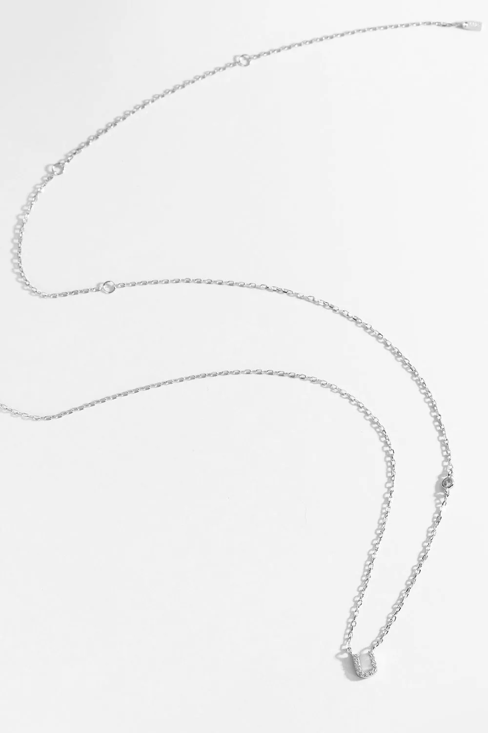 Q To U Zircon 925 Sterling Silver Necklace