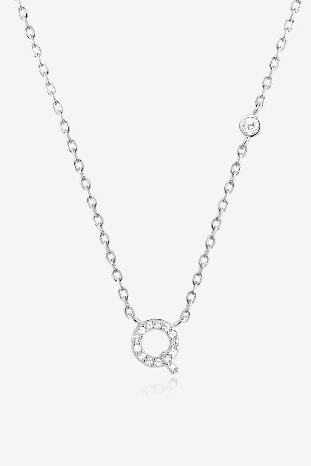 Q To U Zircon 925 Sterling Silver Necklace