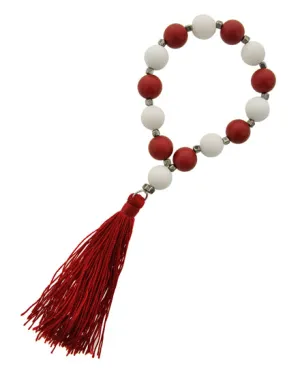 Red and White Bracelet