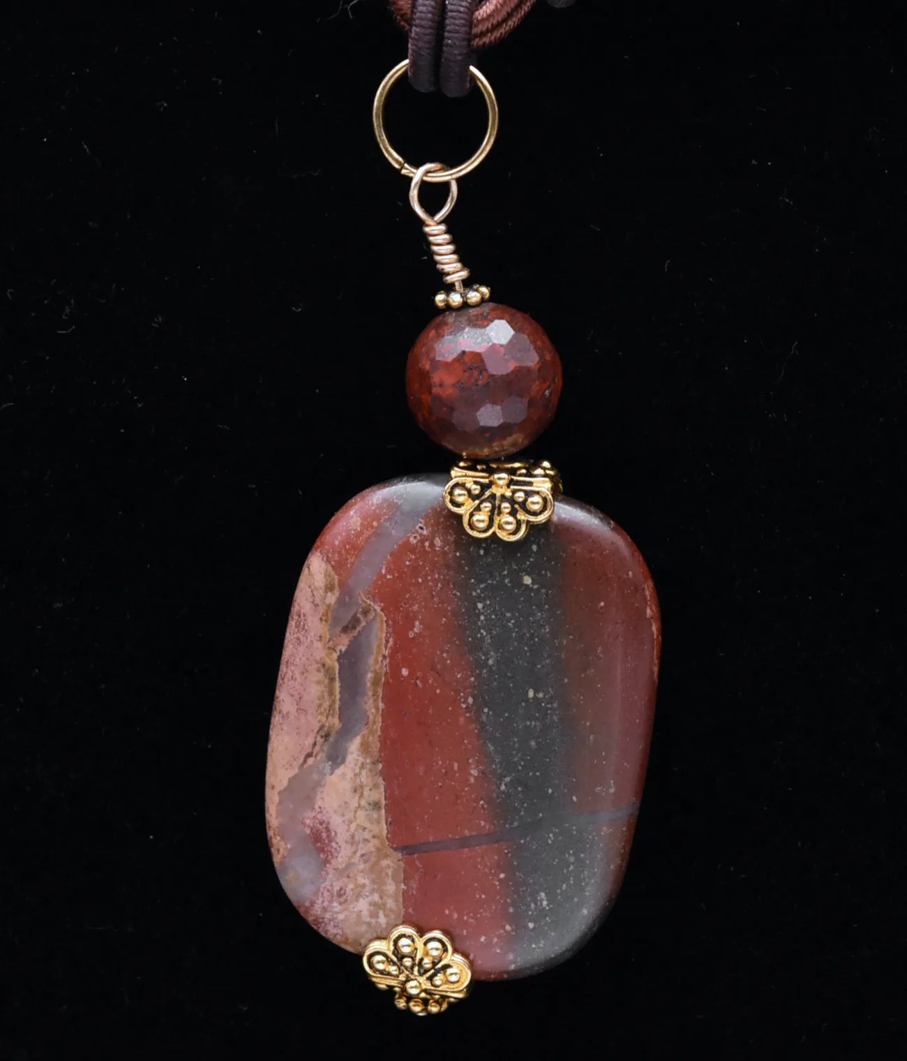 Red Jasper Pendant Necklace