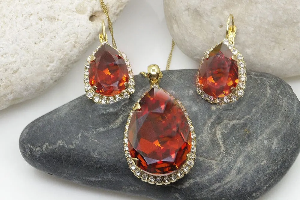 RED JEWELLRY SET