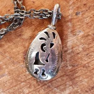 Reversible Navajo Pendant with Chain