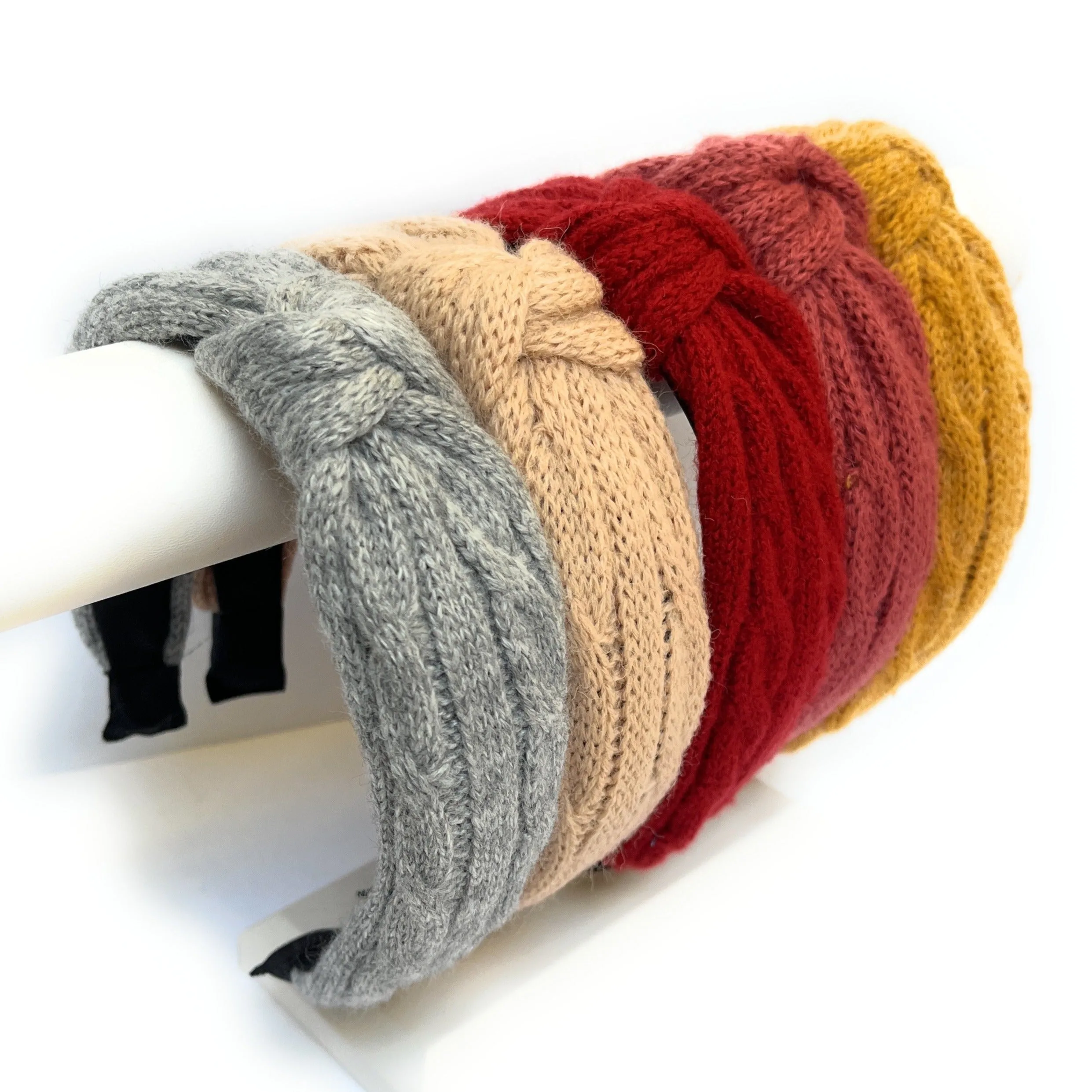 Ribbed Sweater Knit Knot Headband