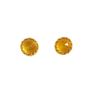 Rococo Earring - Citrine Quartz