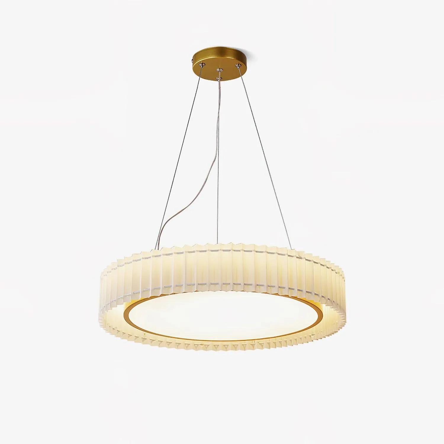 Round Pleated Pendant Lamp