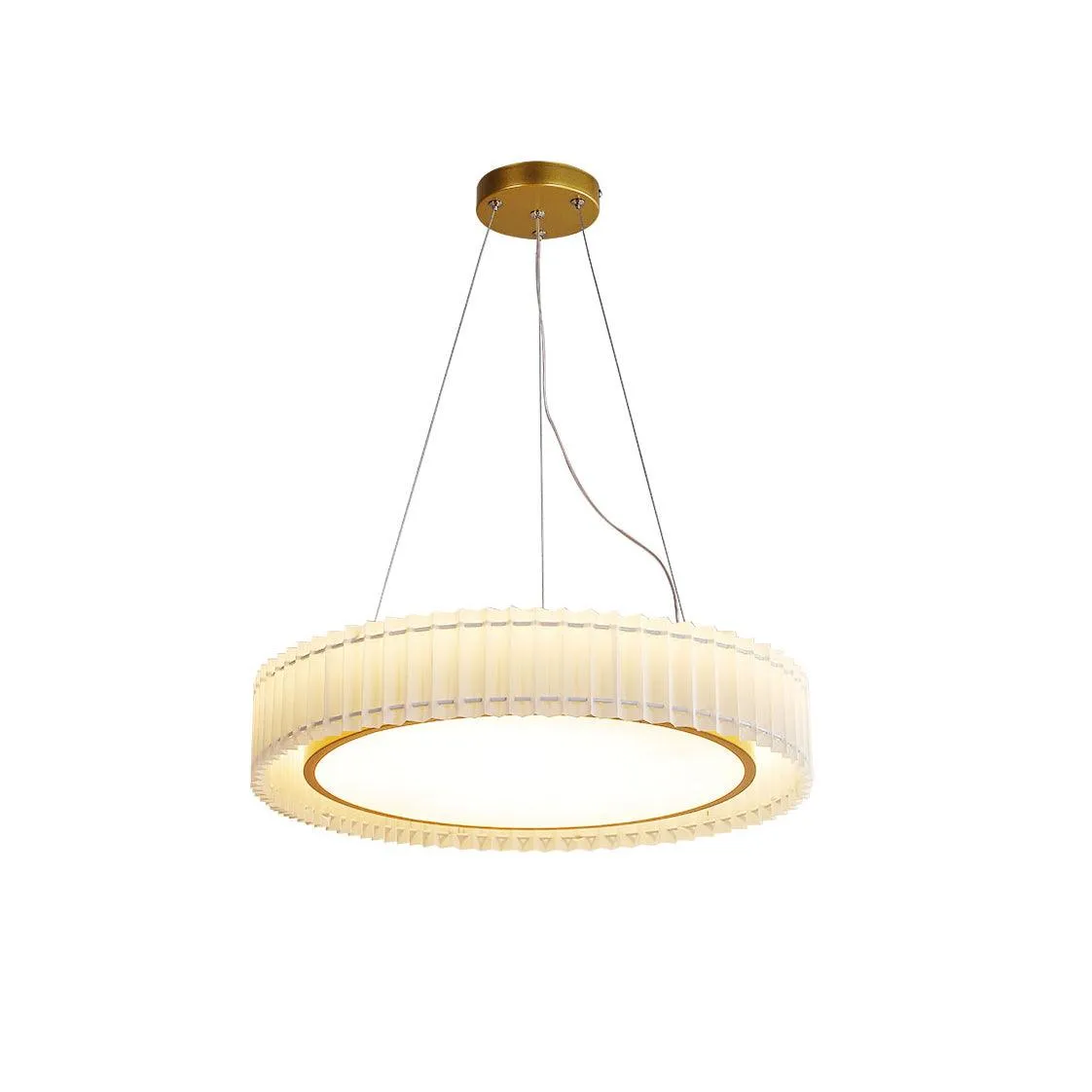 Round Pleated Pendant Lamp