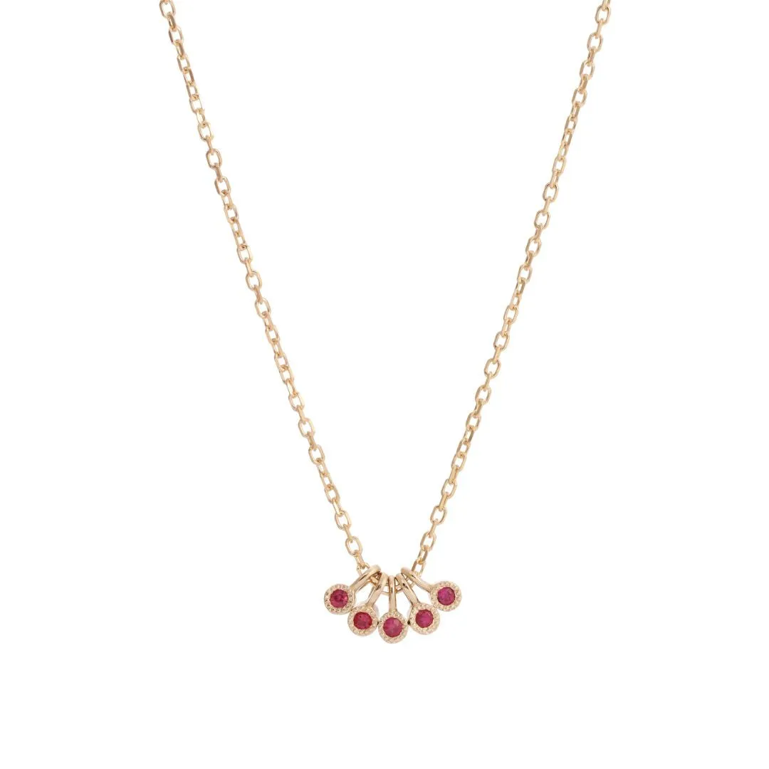 Ruby Milestones Necklace (ready to ship option)*