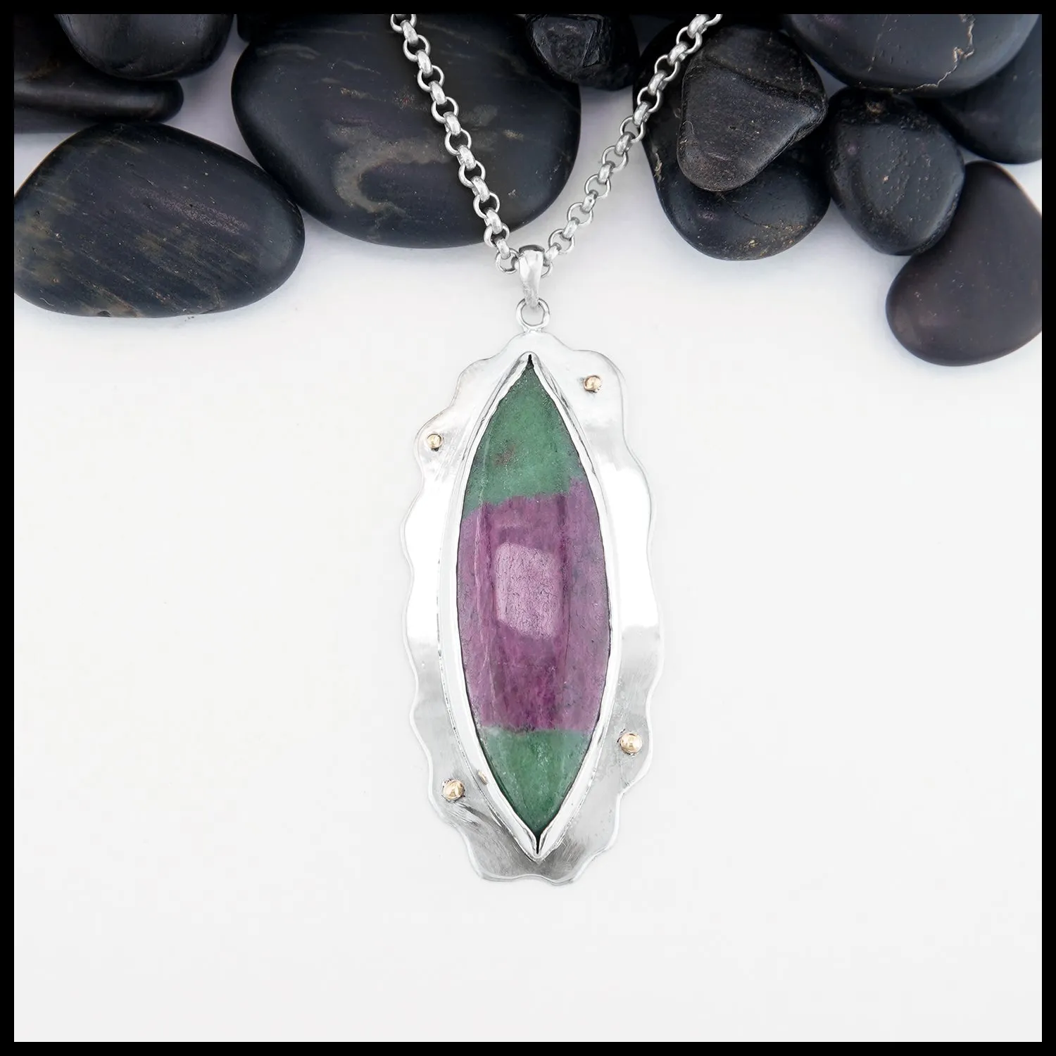 Ruby Zoisite Pendant