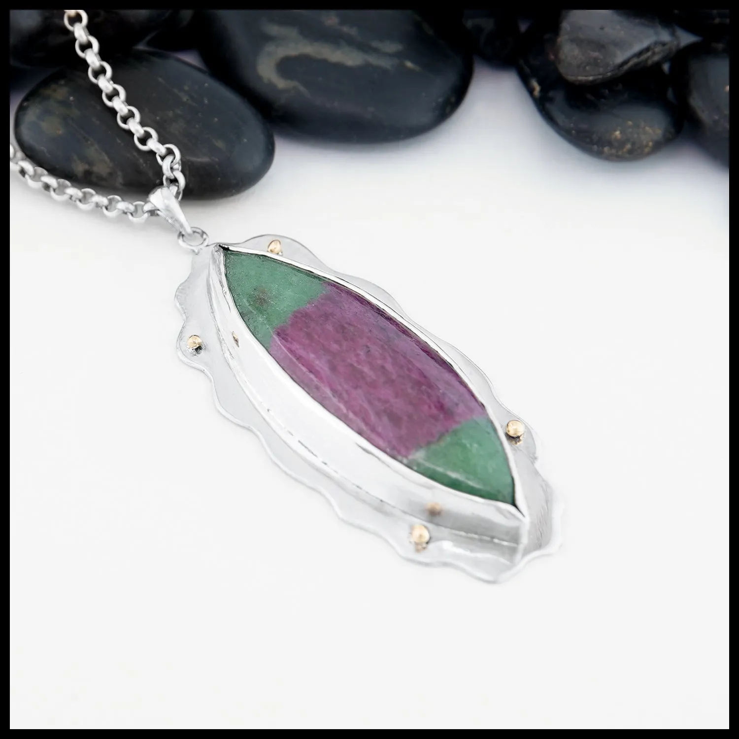 Ruby Zoisite Pendant