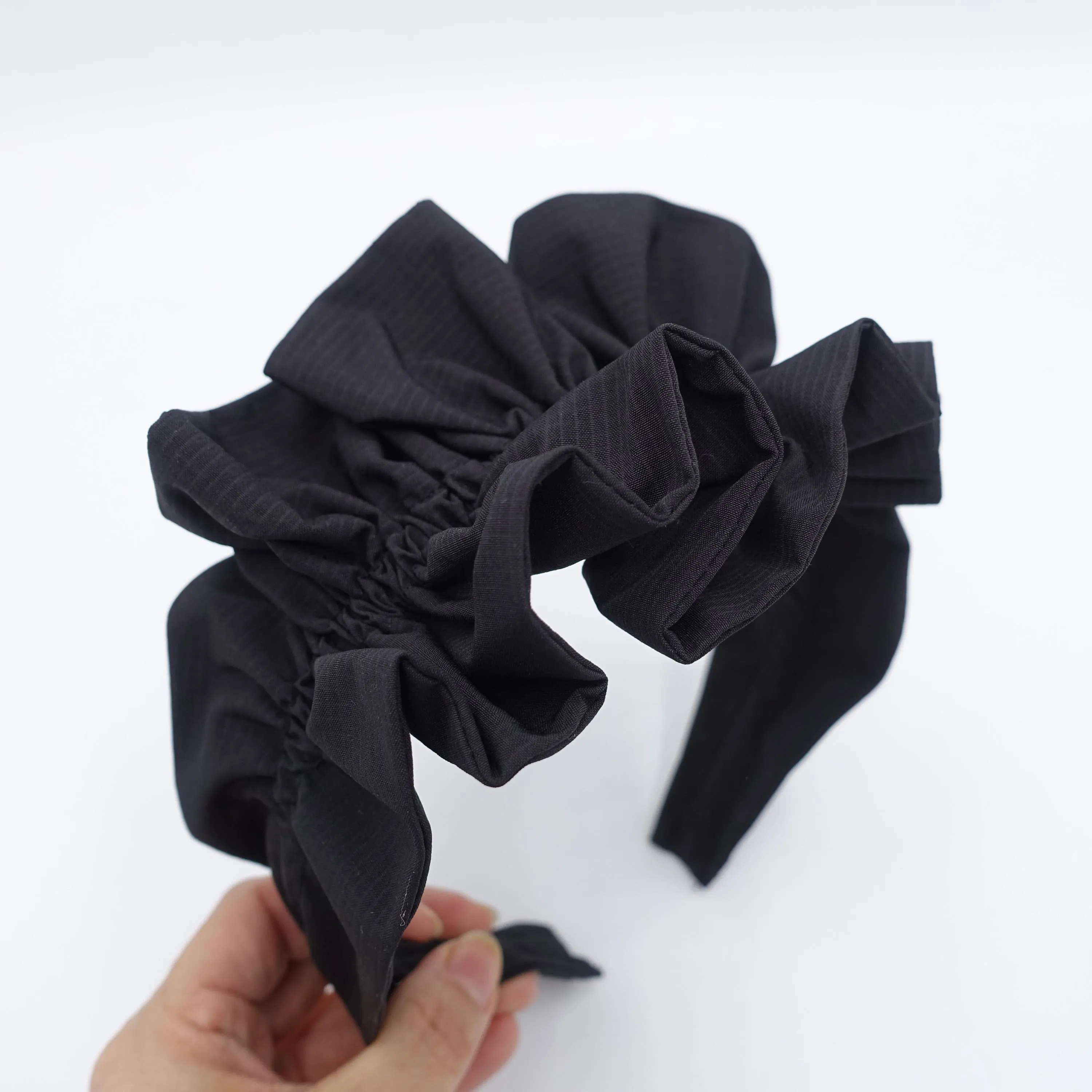 ruffled pleats headband