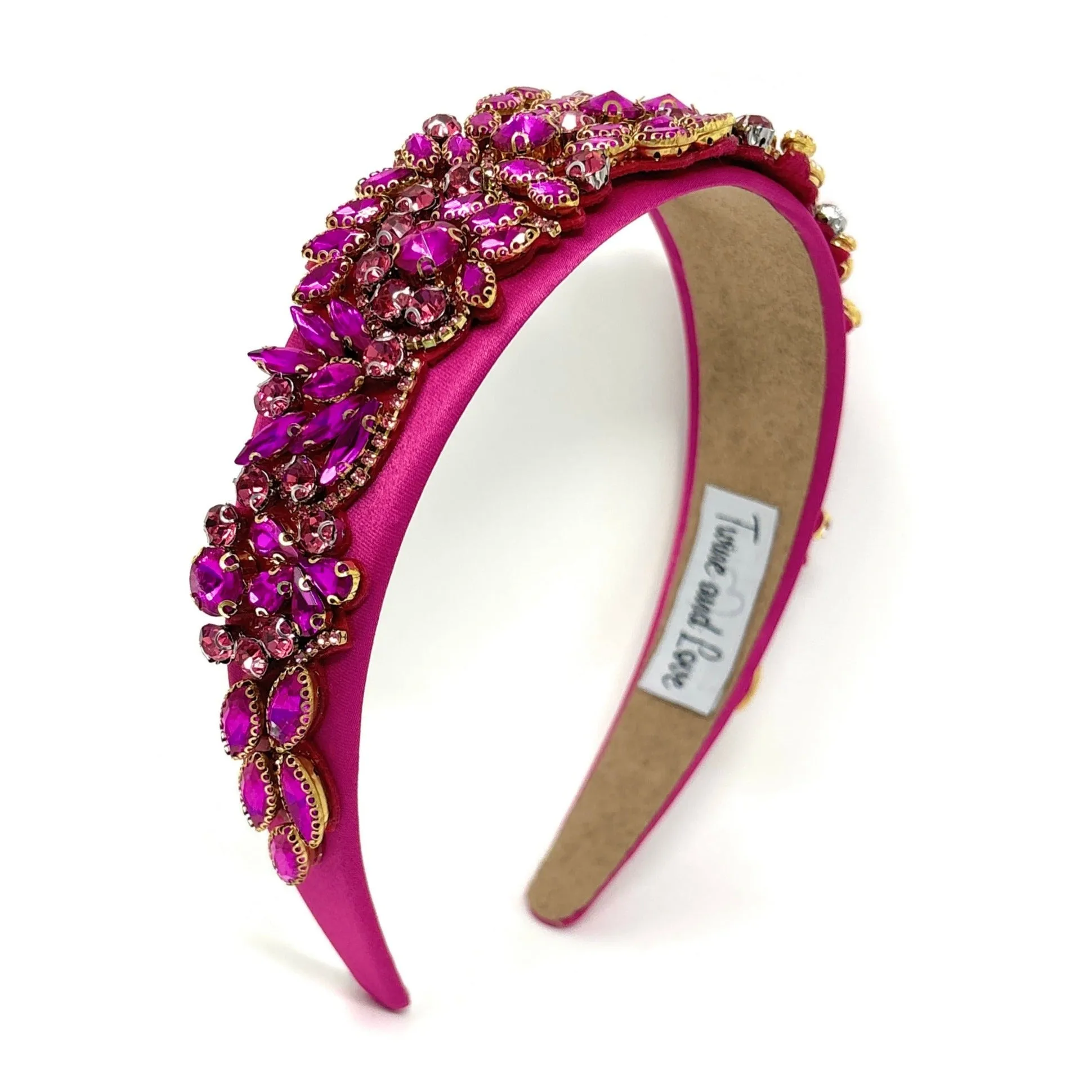 Sarah Embellished Fuchsia Baroque Headband