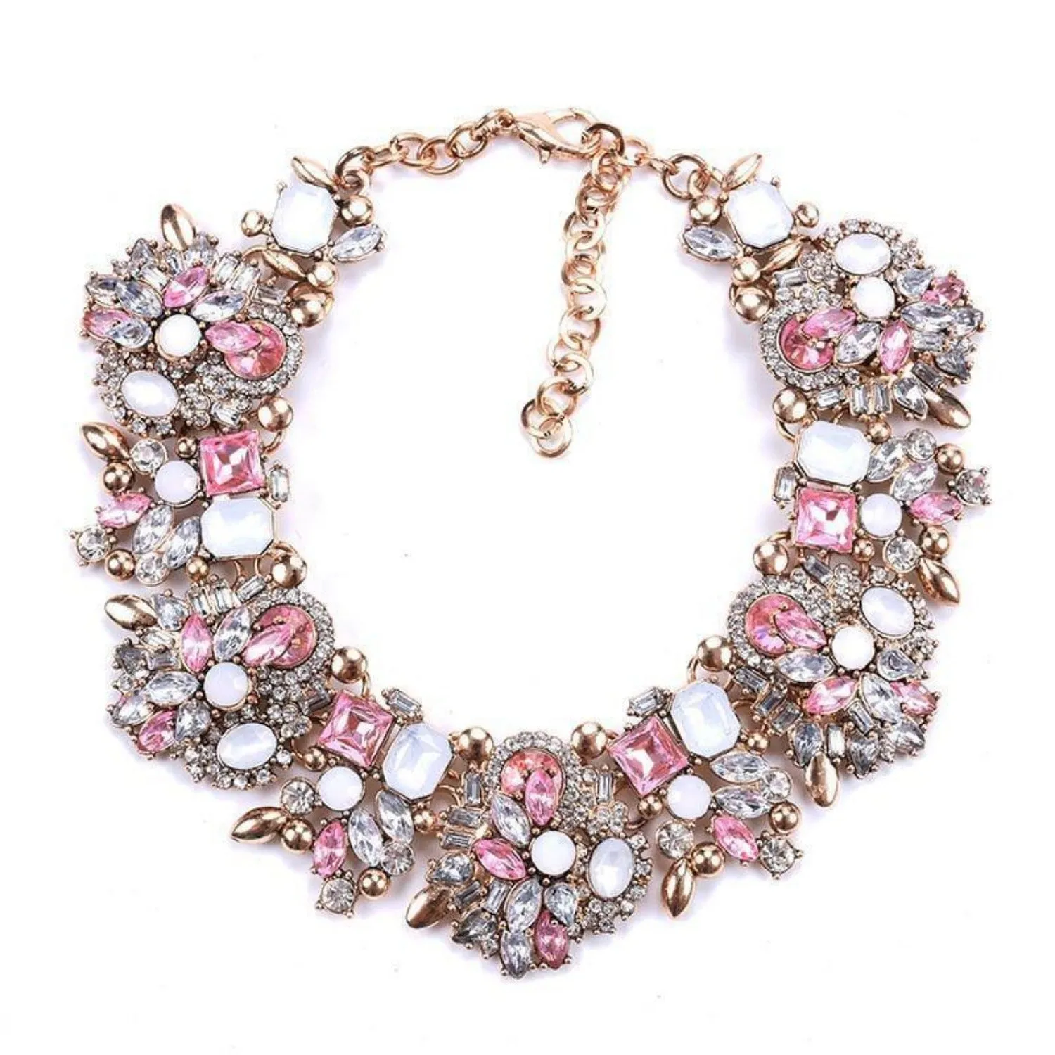 Shaded Rhinestone Necklace