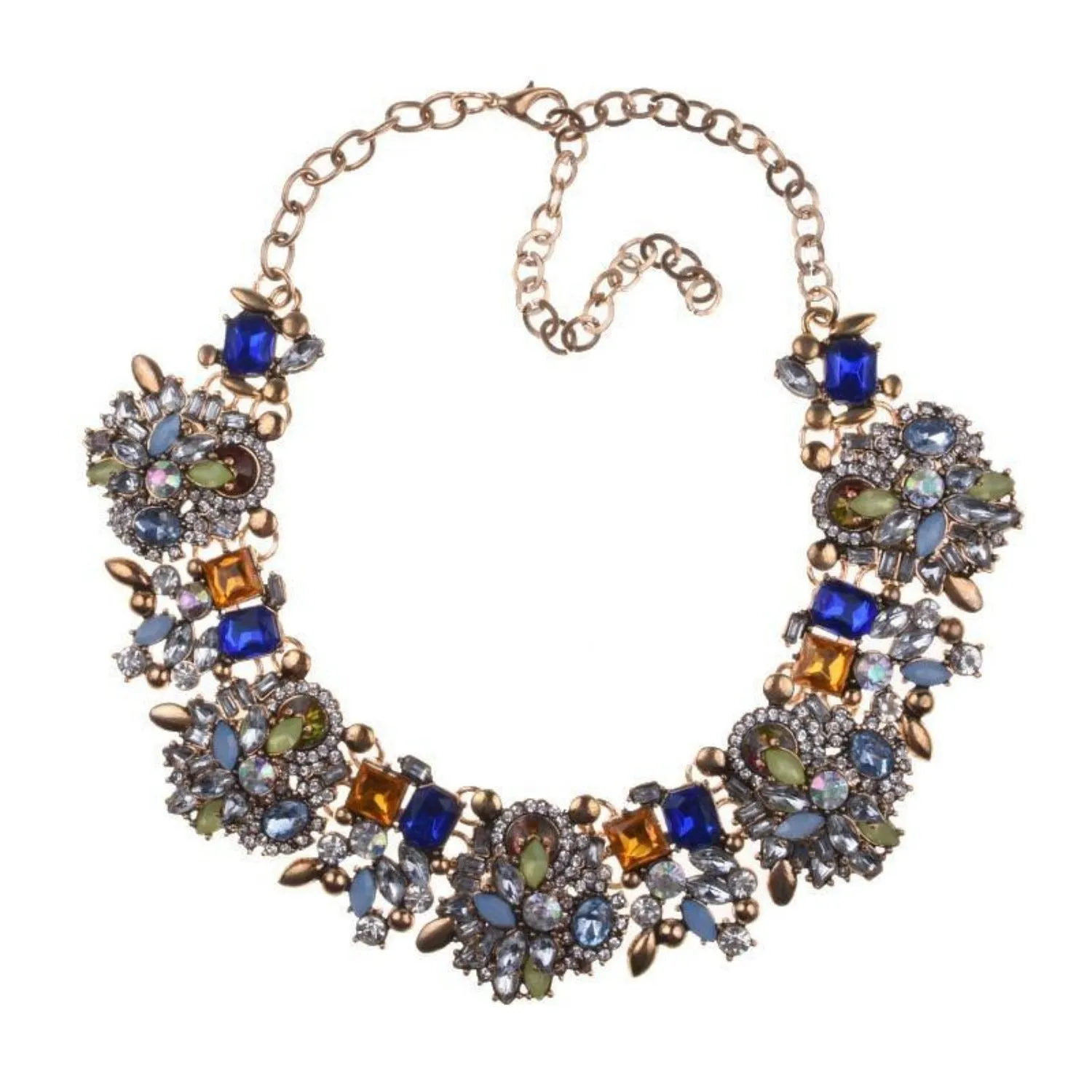 Shaded Rhinestone Necklace