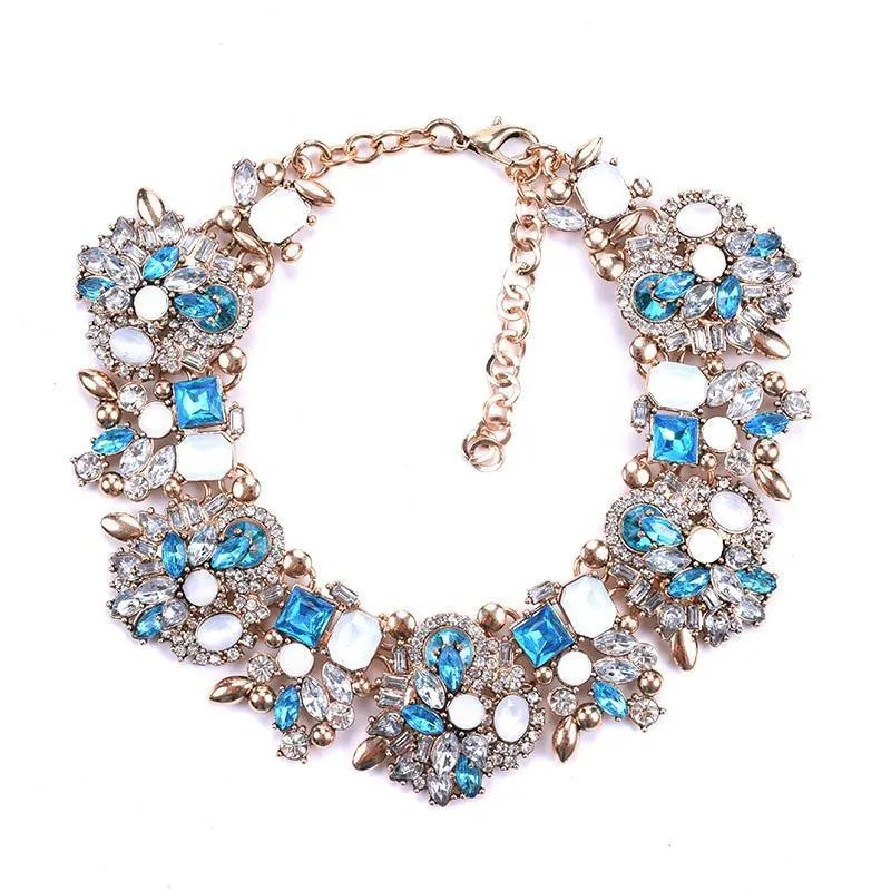 Shaded Rhinestone Necklace