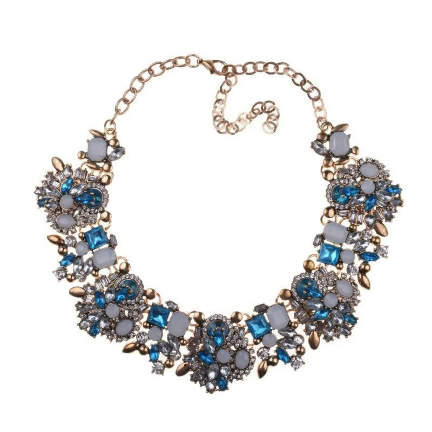 Shaded Rhinestone Necklace