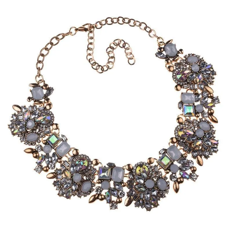 Shaded Rhinestone Necklace