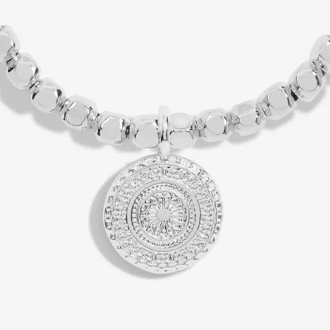 Silver Plated Coin Anklet Bracelet 23cm Stretch | Dazzling Charm & Timeless Elegance