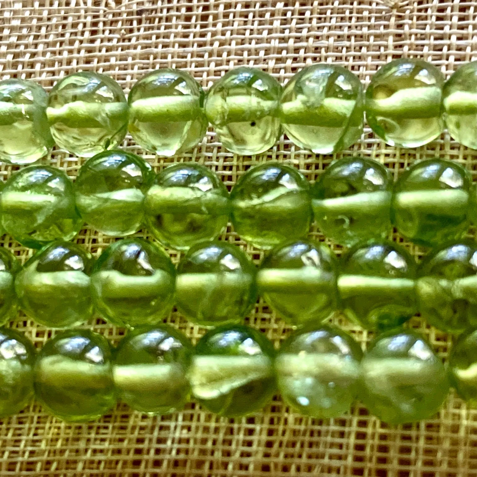 Small 5mm Round Peridot beads