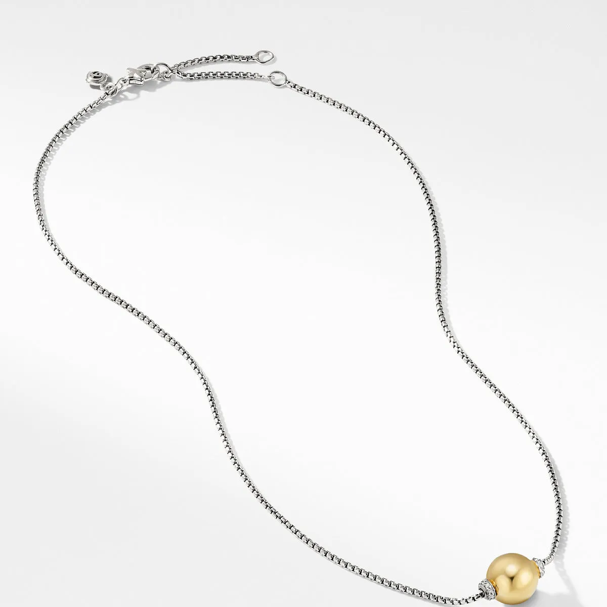 Solari Pendant Necklace with Diamonds and 18K Gold