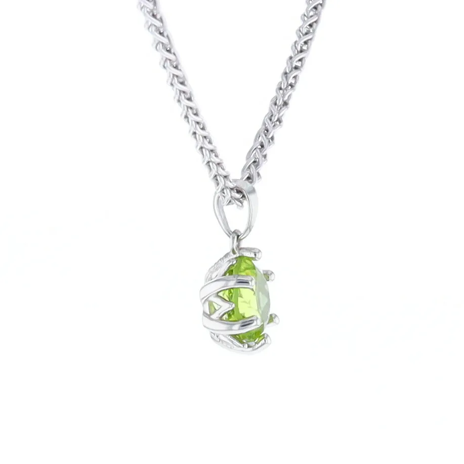 Solitaire Peridot Tulip Pendant