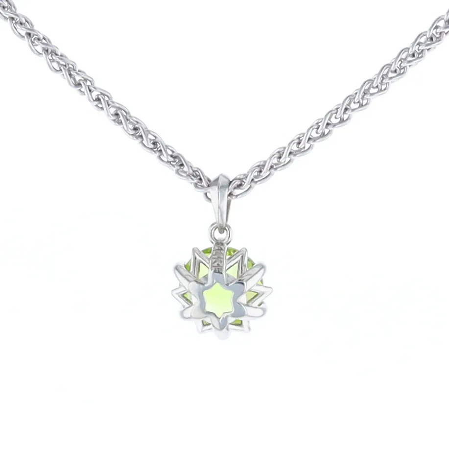 Solitaire Peridot Tulip Pendant