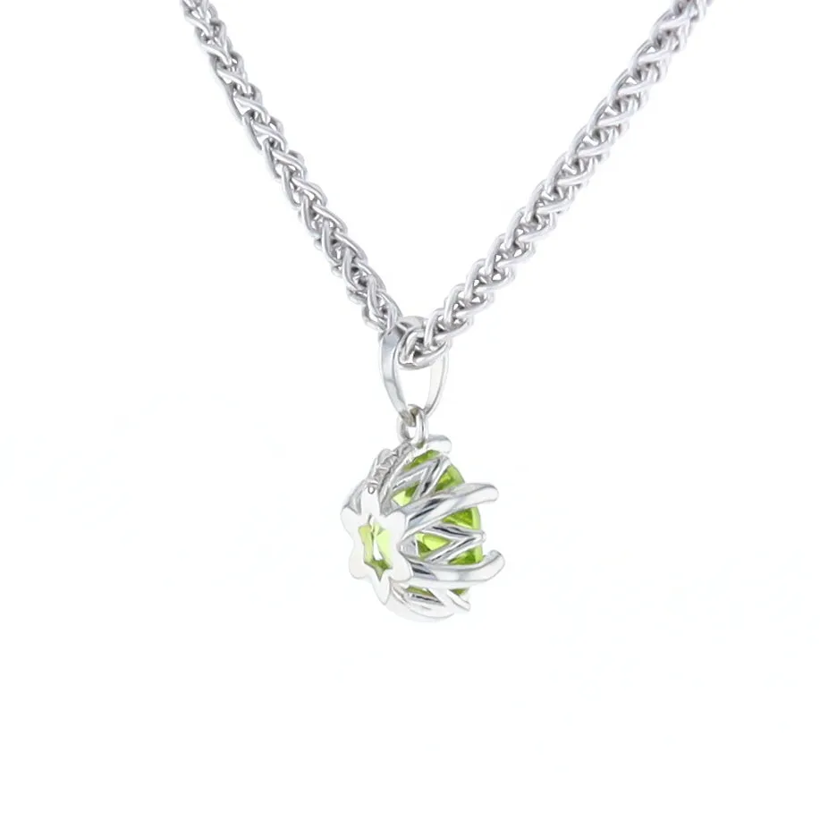 Solitaire Peridot Tulip Pendant