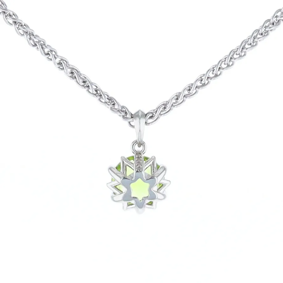 Solitaire Peridot Tulip Pendant