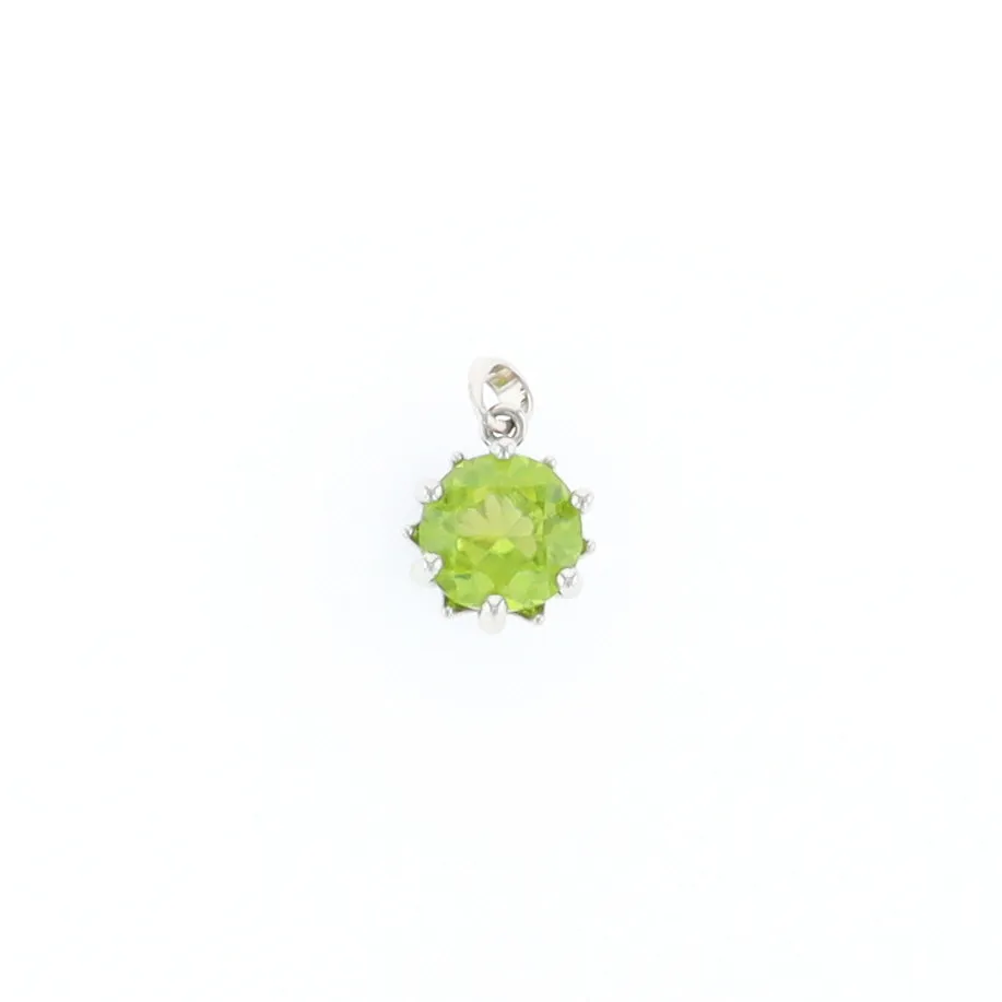 Solitaire Peridot Tulip Pendant