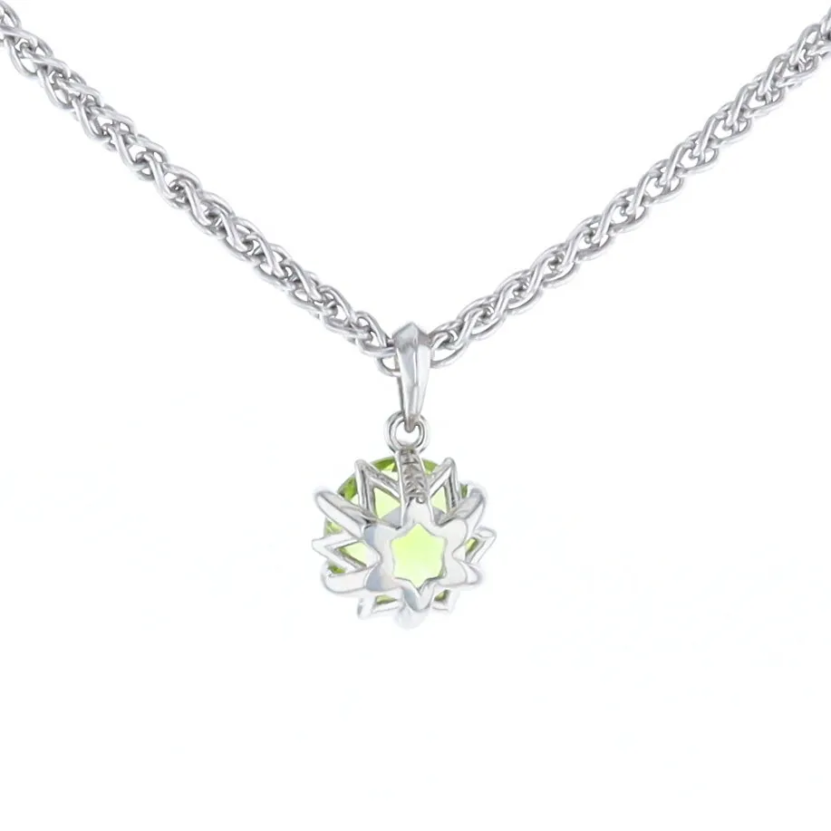 Solitaire Peridot Tulip Pendant