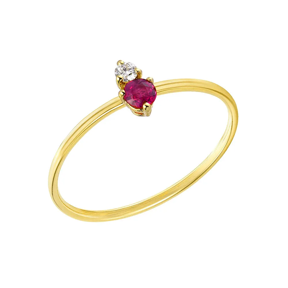 Souli Ruby And Diamond Ring