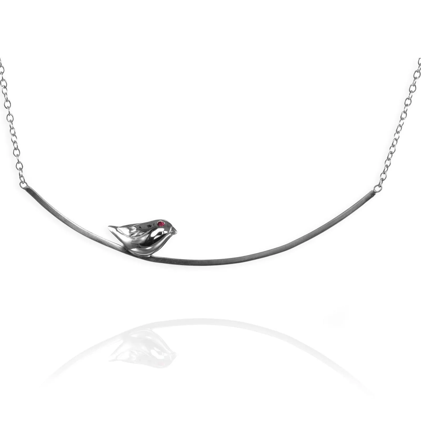 Sparrow on a Branch Necklace