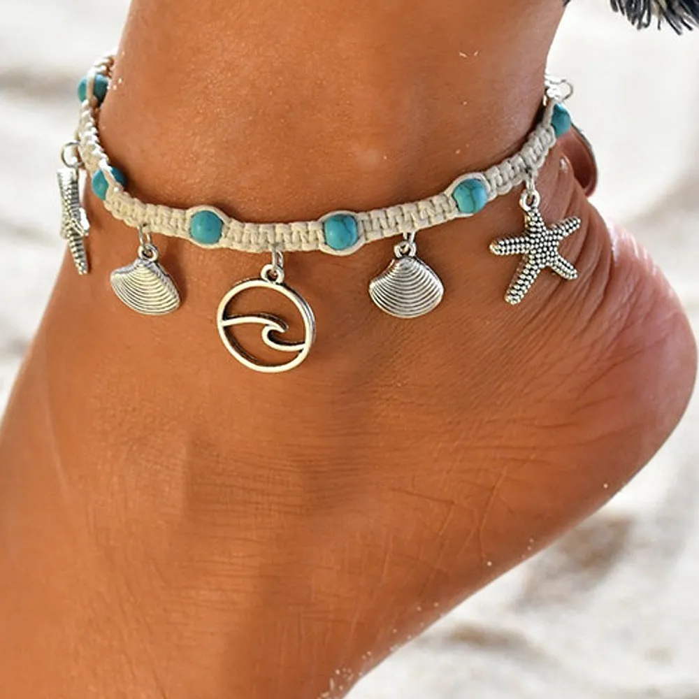 Starfish Beach Anklet For Women Shell HAILANG For Weaving Hands And Feet