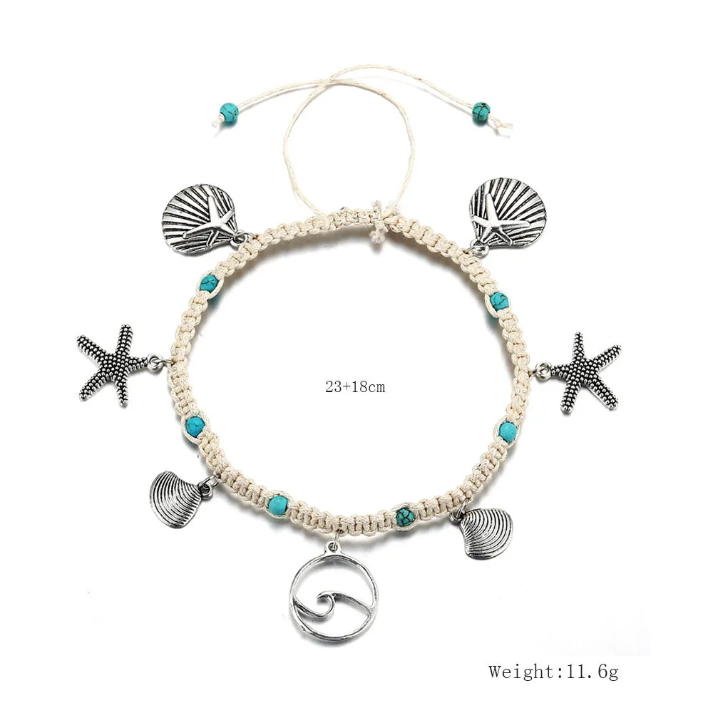 Starfish Beach Anklet For Women Shell HAILANG For Weaving Hands And Feet