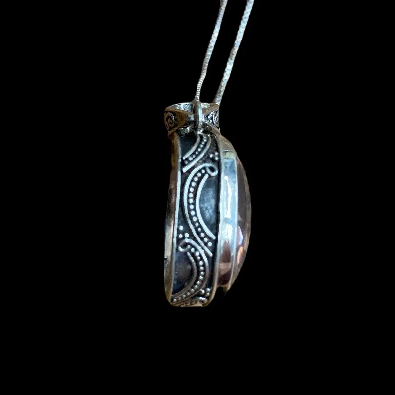 Sterling Silver And Ametrine Pendant Necklace