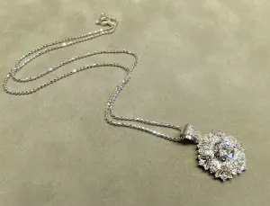 Sterling Silver Crystal Necklace