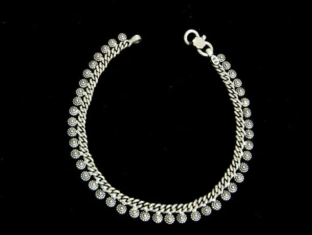 Sterling Silver Womens Anklet