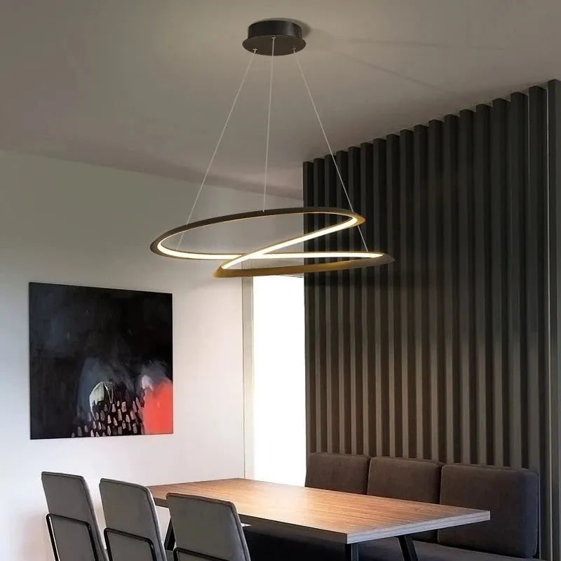 Sundström Modern Infinite Loop Organic Flow Pendant Lamp