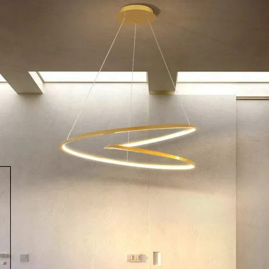 Sundström Modern Infinite Loop Organic Flow Pendant Lamp