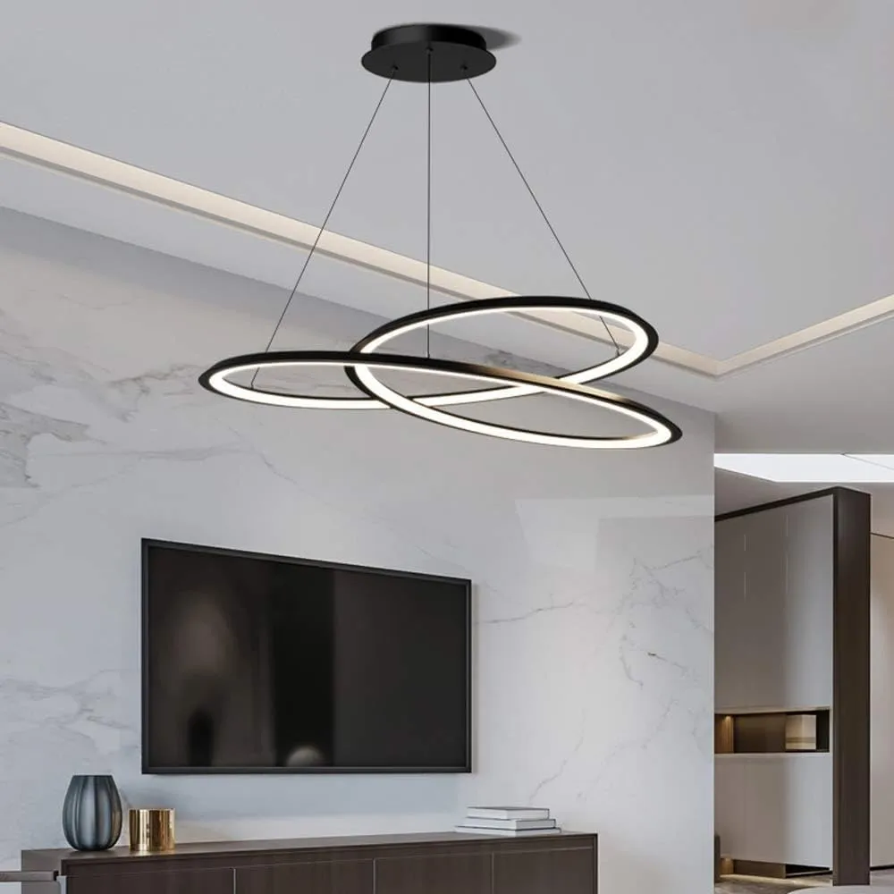 Sundström Modern Infinite Loop Organic Flow Pendant Lamp