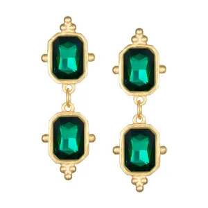 Susan Shaw Highball Earrings - Evergreen