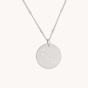 Taurus Silver Zodiac Necklace