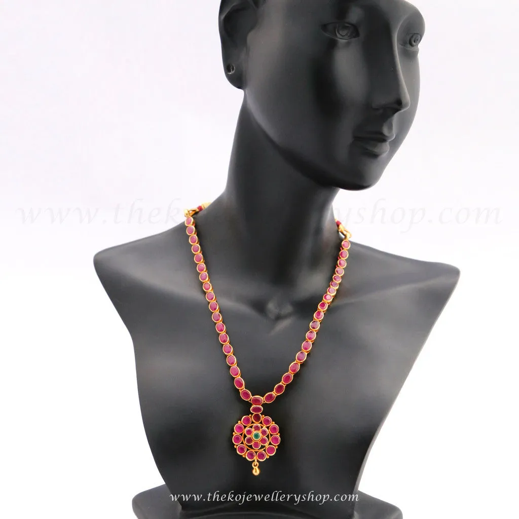 The Alpa Silver Kempu Necklace