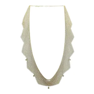 Tiffany and Co Elsa Peretti Diamond Yellow Gold Mesh Necklace